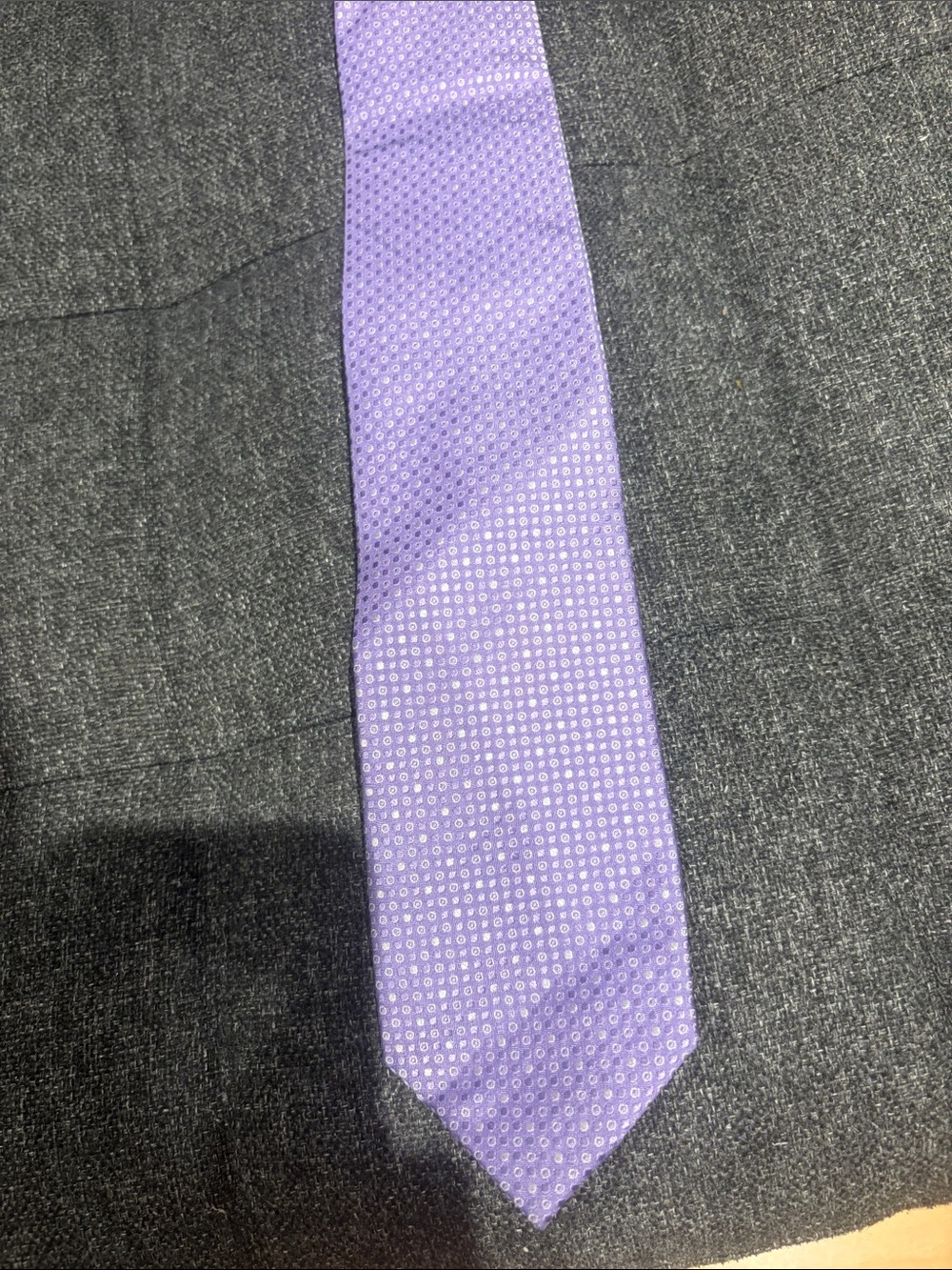 English Laundry Lavender Microdot Silk Tie